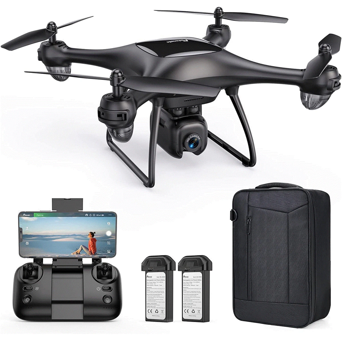 Eventyrer Følsom godt Potensic P5G Drone with 4K HD Camera Brushless Motor WiFi FPV Quadcopter |  eBay