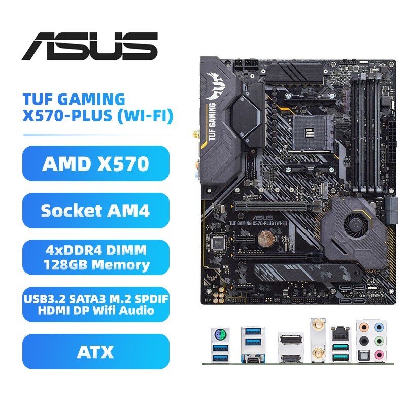 Plus Wi Fi X570 Motherboard Tuf Gaming AMD X570 Gaming Motherboard