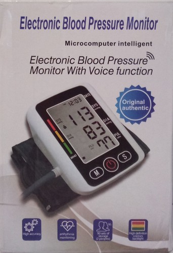 Electronic Blood Pressure Monitor With Voice Function