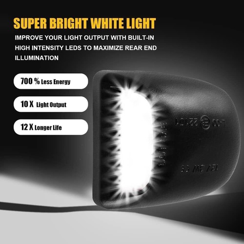 2 PCS LED License Plate Light Assembly For Chevy Silverado GMC Sierra 1500 2500 - Bild 11 von 20