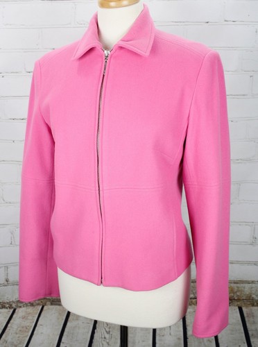 MAINBOCHER Cashmere Wool Blend Moto Jacket Full Zi