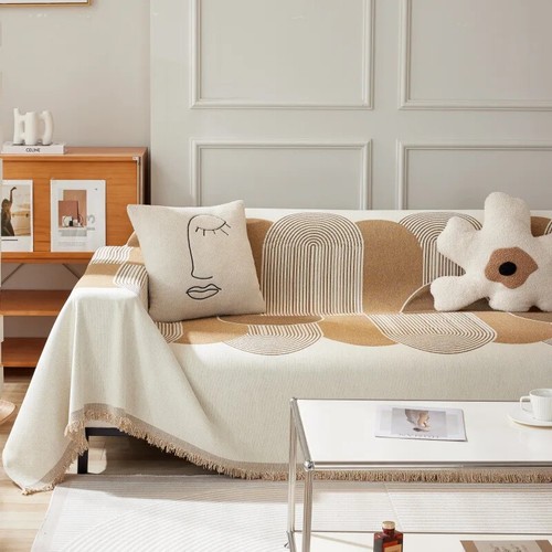 Chenier Sofa Handtuch Universal Vier Jahreszeiten Plüsch Sessel Bezug Anti Rutsch Decken - Bild 7 von 30