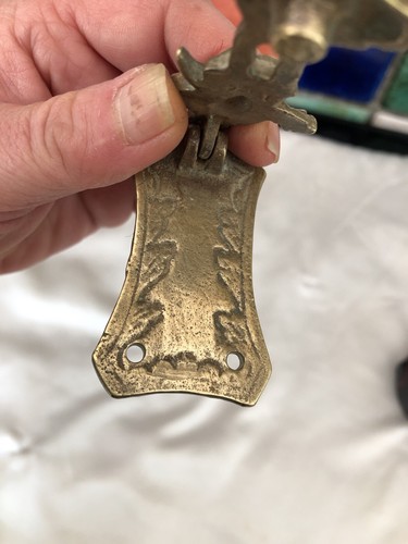 Old Vintage Brass Dickens Micawber Door Knocker - Picture 7 of 10