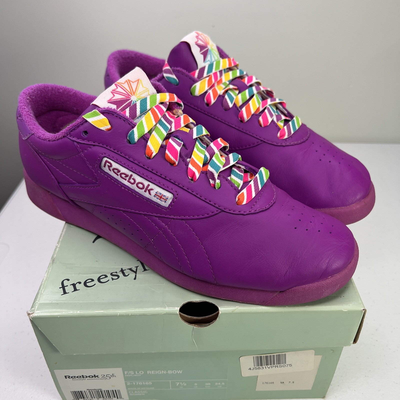 Reebok Freestyle Low 25th Anniversary Classic Women 7… Gem