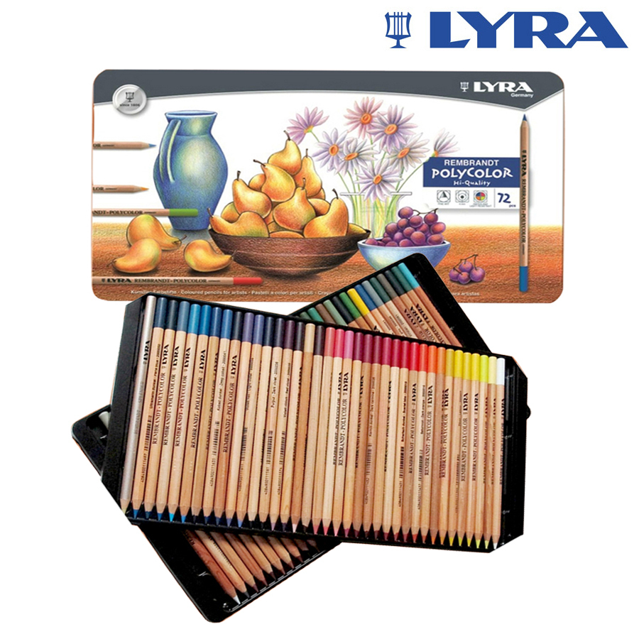 Lyra Rembrandt Polycolor Colouring Pencils In Gift Tin Ideal for