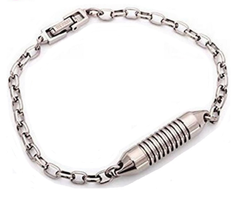 Nuevo brazalete de acero inoxidable impermeable píldoras medicinales - Imagen 16 de 18