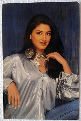 Bollywood Actor Actress Sonali Bendre Rare Old Original Post card Postcard