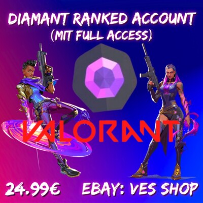 Valorant Diamond Account voller Zugriff mit Email Adresse