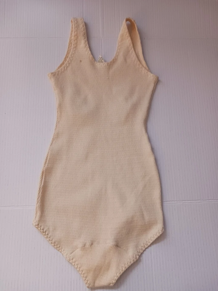 ¡VERDADERAMENTE RARO! Body ropa interior años 60. EE. UU., Union Made Sin Agujeros Foto 4 de 4