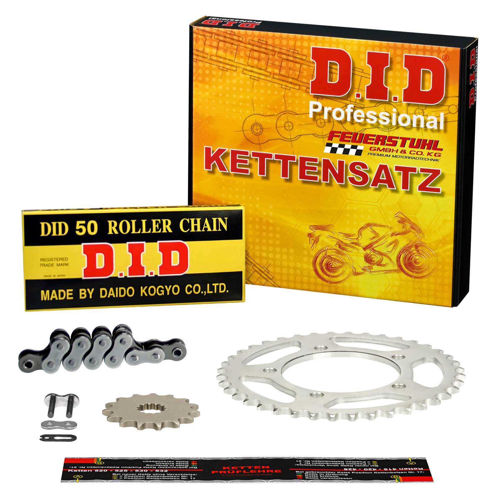 Kettensatz Kawasaki Z 400 J (KZ400J) 80-83, DID Standard