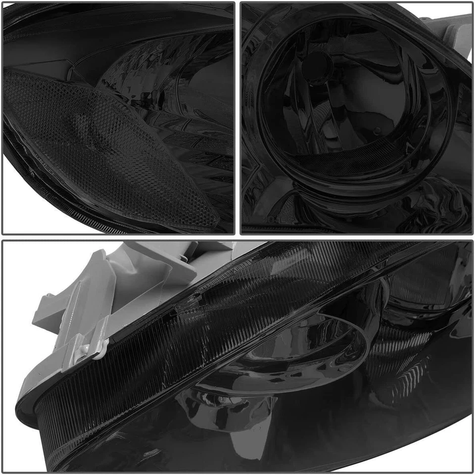 Smoke Len OE Style JDM Head Lights Lamps Assembly For 2003-2008 Toyota Corolla - Image 3 of 4