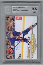 2019-20 UPPER DECK UD CANVAS YOUNG GUNS NOAH DOBSON ROOKIE ACA 9.5 NEW YORK