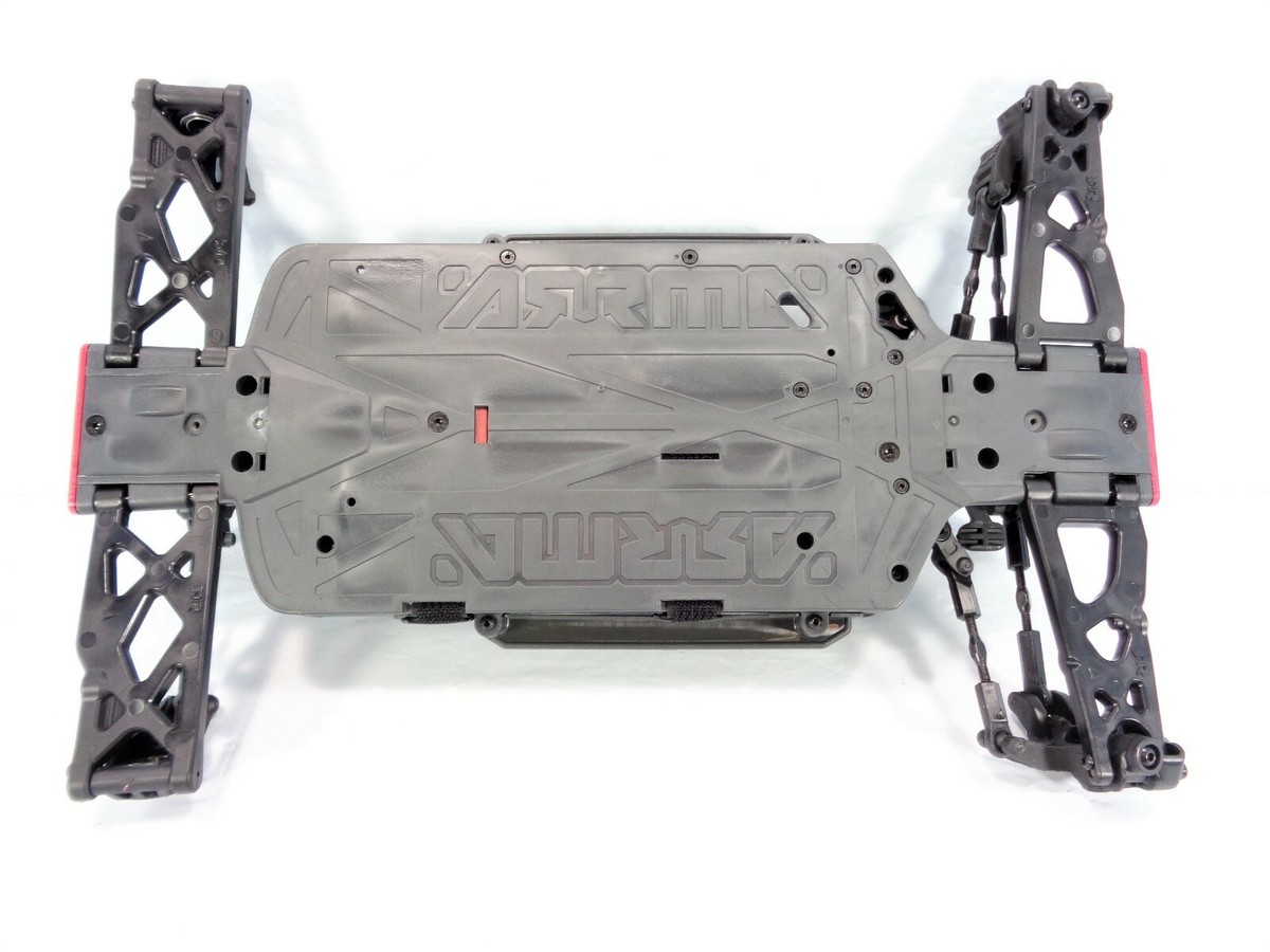 Arrma Big Rock v3 4x4 3s BLX Chassis Set Arms Motor Mount