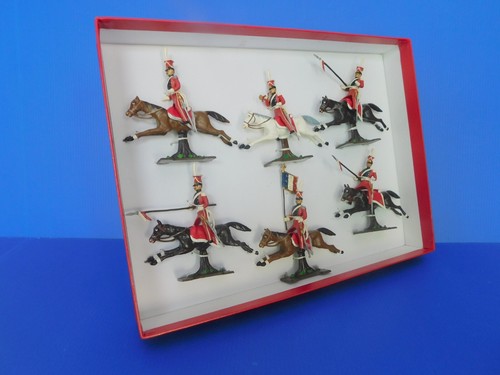 CBG MIGNOT ANCIENS : 1ER EMPIRE BELLE BOITE DE 6 LANCIERS POLONAIS A CHEVAL - Imagen 13 de 15