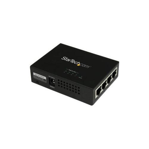 StarTech 4 Port Gigabit Midspan - PoE+ Injector - 802.3at and 802.3af POEINJ4G - Picture 1 of 4