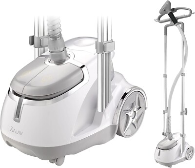 SALAV Professional Upright Garment Steamer w/ Roll Wheels, Multi-Function, 1500w
