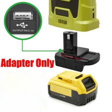 1 Adaptor for Dewalt 20V MAX Battery to Power for Ryobi 18V One Series Tools