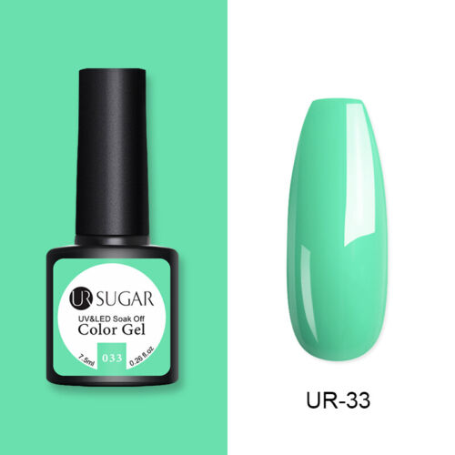 UR SUGAR 172 Colors UV Gel Polish Glitter Purple Top Base Gel Gel Varnish 7.5ml - Picture 36 of 119