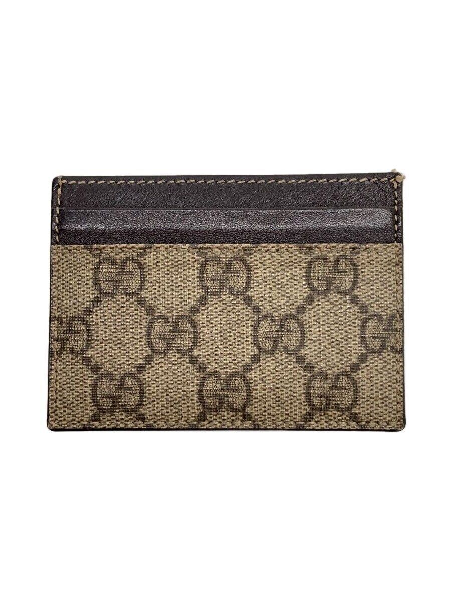 GUCCI card case Brown total pattern men