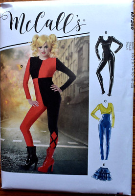 MCCALLS PATTERN 7269 COSPLAY UNITARD COSTUMES MISSES SIZES 12 - 20  NEW UNCUT
