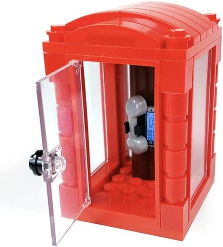 Traditional British Red Telephone Booth Building Blocks Toy Bricks Set - Picture 6 of 6