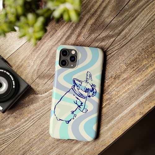 Slim Phone Cases for iPhone 7-14 Cute Dog Retro French Bulldog Puppy - Picture 53 of 71