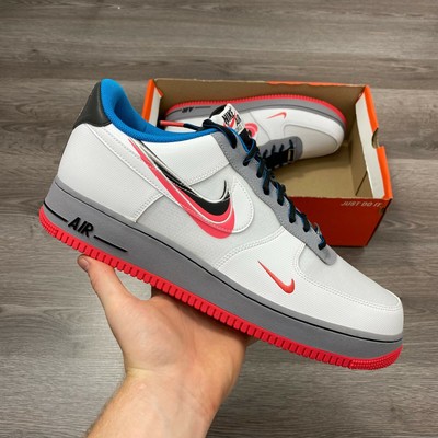 NIKE AIR FORCE 1 07 LV8 3 MINI SWOOSH TRAINERS LOW UK13 US14 EUR48.5 CT1620-100 | eBay