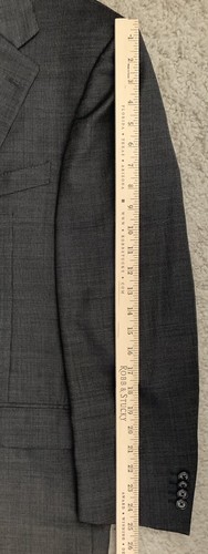 Ermenegildo Zegna Wollblazer Herren 42R Italy Grau Micro Kariert 2-Knopf - Bild 8 von 11
