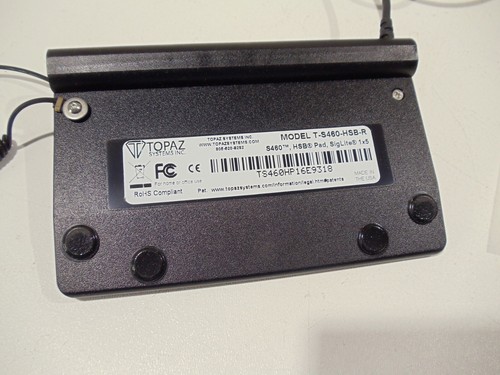 Topaz T-S460-HSB-R USB Electronic Signature Capture Pad - New - Photo 3/4