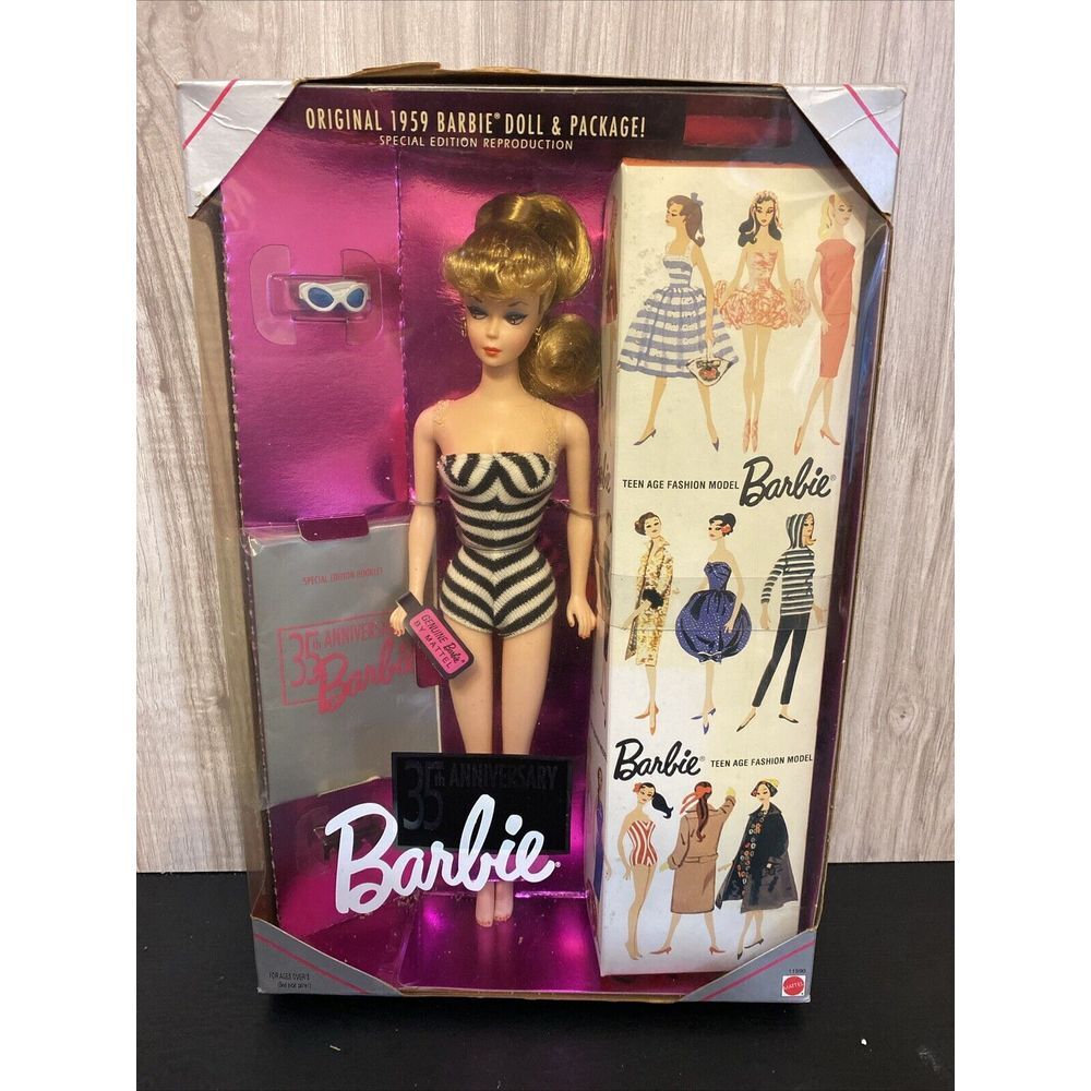 Original 1959 Barbie Doll 35th Anniversary 1993 Mattel 11590