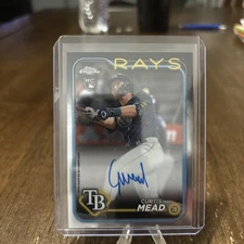 2024 Topps Chrome - Curtis Mead RC On Card Auto Rays RA-CME