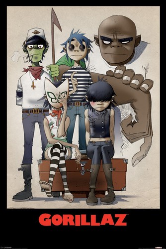 Gorillaz Poster - 91.5 x 61cm All Here Maxi Poster - Damon Albarn Jamie Hewlett
