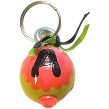 Green And Red Letter "A" Fashion Key Chain or Craft Charm Accent