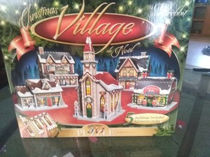 3d puzzle christmas village