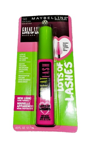 Maybelline Great Lash Lots Of Lashes Mascara Sealed 141 Very Black New - Picture 2 of 6