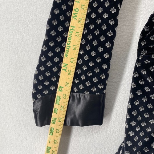 Vintage NEIMAN MARCUS S Velvet Satin Trim Shawl Collar Medallion Tie Belt Black - Picture 14 of 16