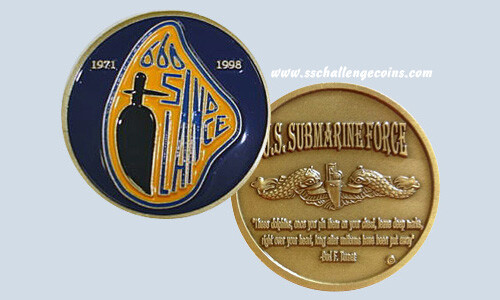 USS Sand Lance SSN 660 Submarine Coin Navy PRD Teardrop - Picture 1 of 1