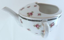 Antique 19th C German Porcelain Floral Invalid Infant Feeder, Nice Condition 22