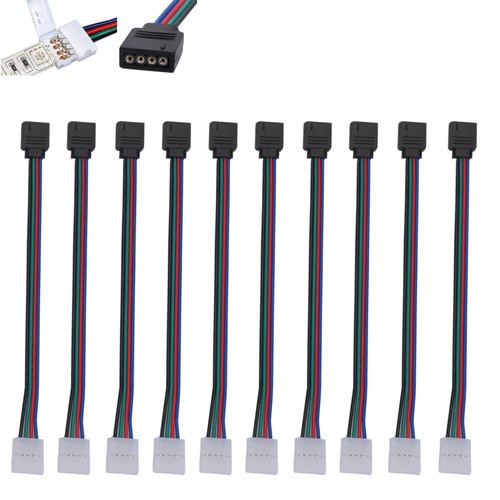 2Pin 4Pin LED Strip RGB Extension Cable Wire Adapter Clip Connector 8mm 10mm - Picture 25 of 39
