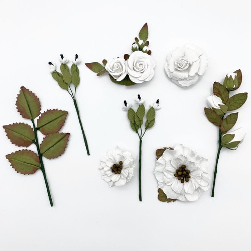 49 and Market - Nature's Bounty Paper Flowers - Salt - Picture 2 of 2