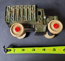 Vintage Hubley Cast Iron Railway Express Truck, Toy 4"