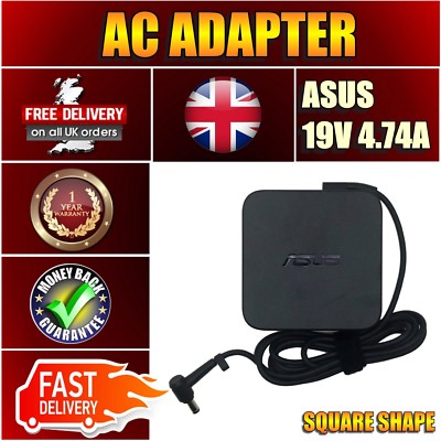 K53E Pro60E X5GVG ASUS 90W LAPTOP AC ADAPTER LADEGERÄT NETZTEIL NEU 2,5MM