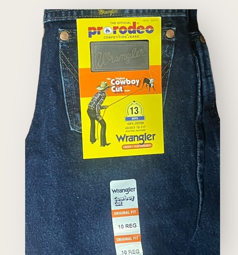 Wrangler® Cowboy Cut® Original Fit Boot Cut Dark Indigo Jean 10 13MWBDI NWT - Picture 3 of 5