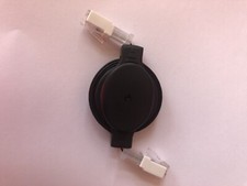 1.8m ETHERNET RETRACTABLE INTERCHANGEABLE RJ11 AND RJ45 PLUG SPOOL LEAD CABLE