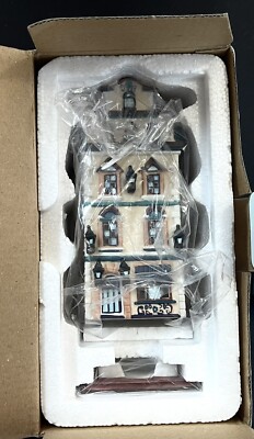 Partylite Cafe Prague Tealight House #P8274, 4-Story Ceramic Collectible NIB New