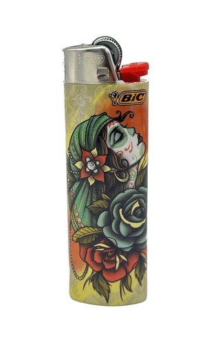 5 X Large BIC Lighter Pictured Tattoo Patterns. FREE SHIPPING - Picture 3 of 11