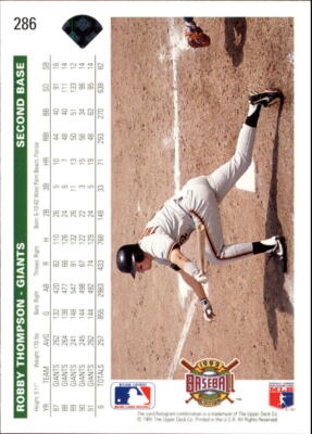 1992 Upper Deck #286 Robby Thompson - NM | eBay