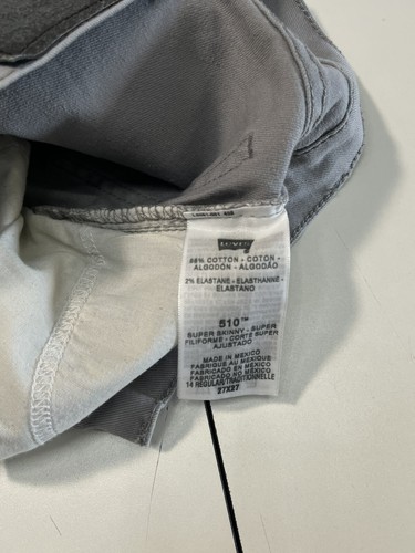 Levis 510 Super Skinny Gray Jeans - 27 x 27 - Picture 11 of 11