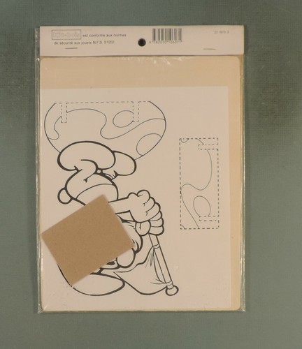 Schtroumpf Smurfs kit bois 7 olympique Hachette 1984 TBE - Picture 2 of 2