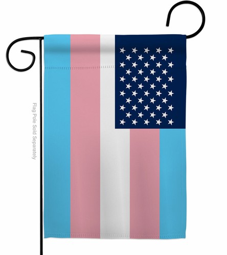 Bandera de jardín transgénero soporte orgullo decorativo pequeño regalo patio casa pancarta - Imagen 2 de 19